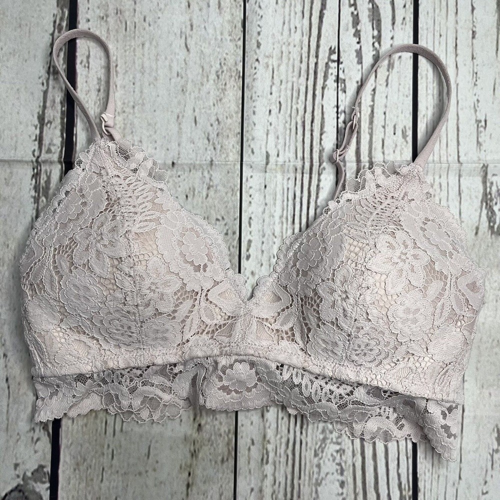 Aerie Bralette Lace Bra 32C Lightly Padded